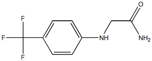 2-{[4-(trifluoromethyl)phenyl]amino}acetamide,,结构式