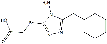 2-{[4-amino-5-(cyclohexylmethyl)-4H-1,2,4-triazol-3-yl]sulfanyl}acetic acid Structure