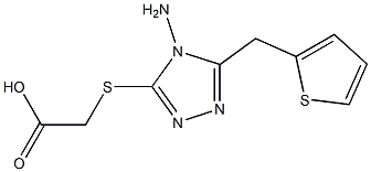 2-{[4-amino-5-(thiophen-2-ylmethyl)-4H-1,2,4-triazol-3-yl]sulfanyl}acetic acid