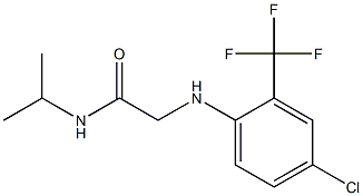 2-{[4-chloro-2-(trifluoromethyl)phenyl]amino}-N-(propan-2-yl)acetamide 结构式
