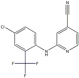 2-{[4-chloro-2-(trifluoromethyl)phenyl]amino}pyridine-4-carbonitrile