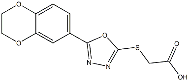 2-{[5-(2,3-dihydro-1,4-benzodioxin-6-yl)-1,3,4-oxadiazol-2-yl]sulfanyl}acetic acid