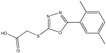  2-{[5-(2,5-dimethylphenyl)-1,3,4-oxadiazol-2-yl]sulfanyl}acetic acid