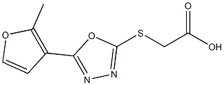 2-{[5-(2-methylfuran-3-yl)-1,3,4-oxadiazol-2-yl]sulfanyl}acetic acid