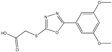 2-{[5-(3,5-dimethoxyphenyl)-1,3,4-oxadiazol-2-yl]sulfanyl}acetic acid