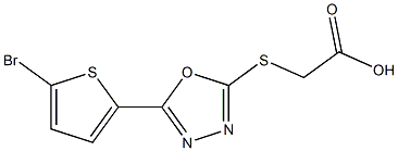 2-{[5-(5-bromothiophen-2-yl)-1,3,4-oxadiazol-2-yl]sulfanyl}acetic acid