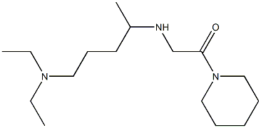 2-{[5-(diethylamino)pentan-2-yl]amino}-1-(piperidin-1-yl)ethan-1-one,,结构式