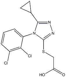 2-{[5-cyclopropyl-4-(2,3-dichlorophenyl)-4H-1,2,4-triazol-3-yl]sulfanyl}acetic acid