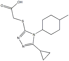 2-{[5-cyclopropyl-4-(4-methylcyclohexyl)-4H-1,2,4-triazol-3-yl]sulfanyl}acetic acid