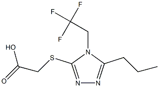 2-{[5-propyl-4-(2,2,2-trifluoroethyl)-4H-1,2,4-triazol-3-yl]sulfanyl}acetic acid