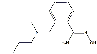 2-{[butyl(ethyl)amino]methyl}-N'-hydroxybenzenecarboximidamide Structure