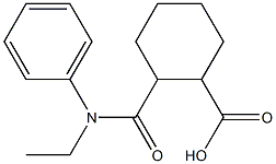 2-{[ethyl(phenyl)amino]carbonyl}cyclohexanecarboxylic acid,,结构式