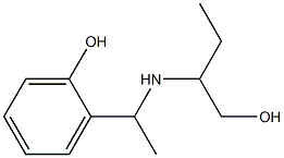 2-{1-[(1-hydroxybutan-2-yl)amino]ethyl}phenol,,结构式