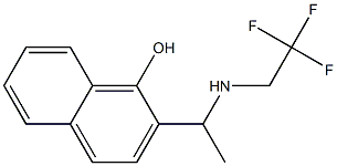 2-{1-[(2,2,2-trifluoroethyl)amino]ethyl}naphthalen-1-ol 结构式