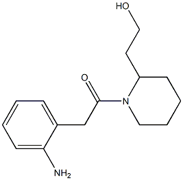 2-{1-[(2-aminophenyl)acetyl]piperidin-2-yl}ethanol 结构式