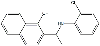 2-{1-[(2-chlorophenyl)amino]ethyl}naphthalen-1-ol Structure