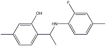 2-{1-[(2-fluoro-4-methylphenyl)amino]ethyl}-5-methylphenol