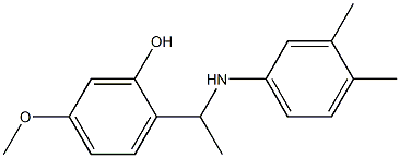 2-{1-[(3,4-dimethylphenyl)amino]ethyl}-5-methoxyphenol Structure