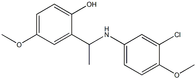 2-{1-[(3-chloro-4-methoxyphenyl)amino]ethyl}-4-methoxyphenol