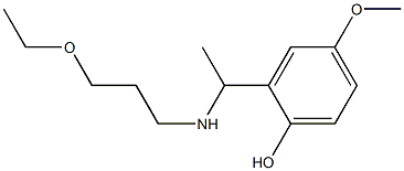  2-{1-[(3-ethoxypropyl)amino]ethyl}-4-methoxyphenol