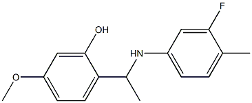 2-{1-[(3-fluoro-4-methylphenyl)amino]ethyl}-5-methoxyphenol