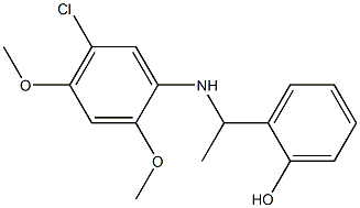 2-{1-[(5-chloro-2,4-dimethoxyphenyl)amino]ethyl}phenol