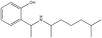 2-{1-[(6-methylheptan-2-yl)amino]ethyl}phenol,,结构式