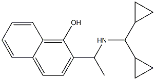 2-{1-[(dicyclopropylmethyl)amino]ethyl}naphthalen-1-ol Structure