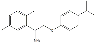 2-{1-amino-2-[4-(propan-2-yl)phenoxy]ethyl}-1,4-dimethylbenzene|