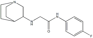 2-{1-azabicyclo[2.2.2]octan-3-ylamino}-N-(4-fluorophenyl)acetamide|