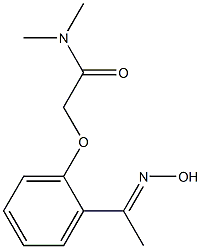 2-{2-[(1E)-N-hydroxyethanimidoyl]phenoxy}-N,N-dimethylacetamide,,结构式