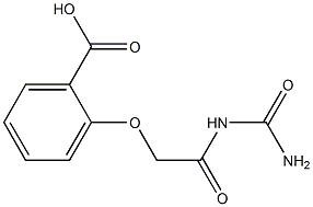 2-{2-[(aminocarbonyl)amino]-2-oxoethoxy}benzoic acid Structure