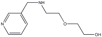 2-{2-[(pyridin-3-ylmethyl)amino]ethoxy}ethan-1-ol,,结构式