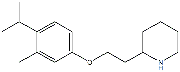2-{2-[3-methyl-4-(propan-2-yl)phenoxy]ethyl}piperidine 结构式