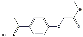  2-{4-[(1E)-N-hydroxyethanimidoyl]phenoxy}-N-methylacetamide