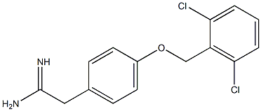 2-{4-[(2,6-dichlorophenyl)methoxy]phenyl}ethanimidamide Struktur