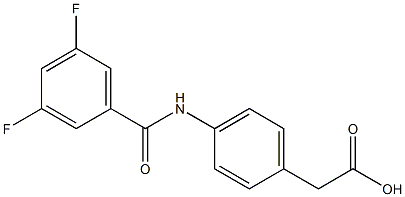 2-{4-[(3,5-difluorobenzene)amido]phenyl}acetic acid