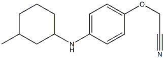 2-{4-[(3-methylcyclohexyl)amino]phenoxy}acetonitrile|