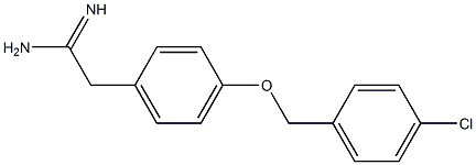 2-{4-[(4-chlorobenzyl)oxy]phenyl}ethanimidamide Structure