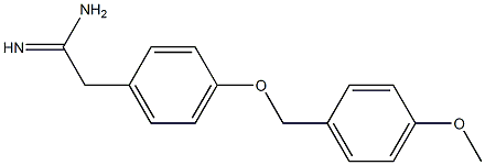 2-{4-[(4-methoxybenzyl)oxy]phenyl}ethanimidamide Struktur