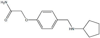 2-{4-[(cyclopentylamino)methyl]phenoxy}acetamide Struktur