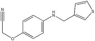 2-{4-[(thiophen-3-ylmethyl)amino]phenoxy}acetonitrile,,结构式