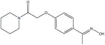 2-{4-[1-(hydroxyimino)ethyl]phenoxy}-1-(piperidin-1-yl)ethan-1-one