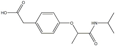 2-{4-[1-(propan-2-ylcarbamoyl)ethoxy]phenyl}acetic acid,,结构式