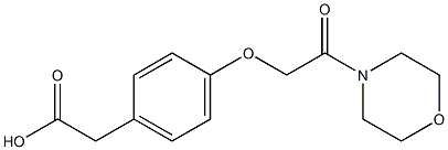 2-{4-[2-(morpholin-4-yl)-2-oxoethoxy]phenyl}acetic acid