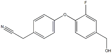 2-{4-[2-fluoro-4-(hydroxymethyl)phenoxy]phenyl}acetonitrile