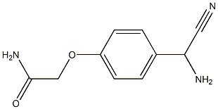 2-{4-[amino(cyano)methyl]phenoxy}acetamide Structure