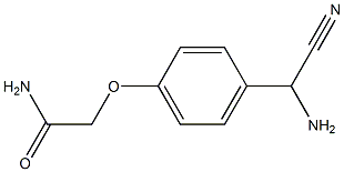 2-{4-[amino(cyano)methyl]phenoxy}acetamide Struktur