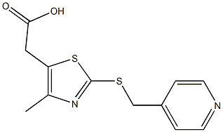  2-{4-methyl-2-[(pyridin-4-ylmethyl)sulfanyl]-1,3-thiazol-5-yl}acetic acid