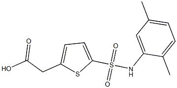 2-{5-[(2,5-dimethylphenyl)sulfamoyl]thiophen-2-yl}acetic acid|